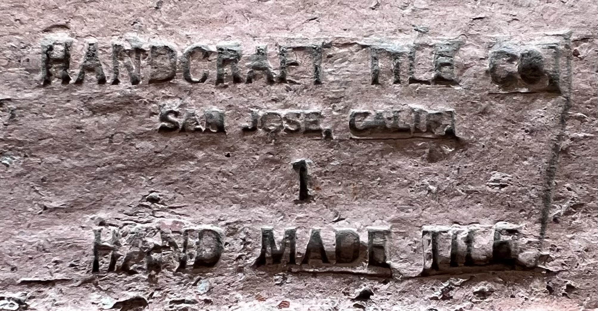 Handcraft Tile, San Jose mark